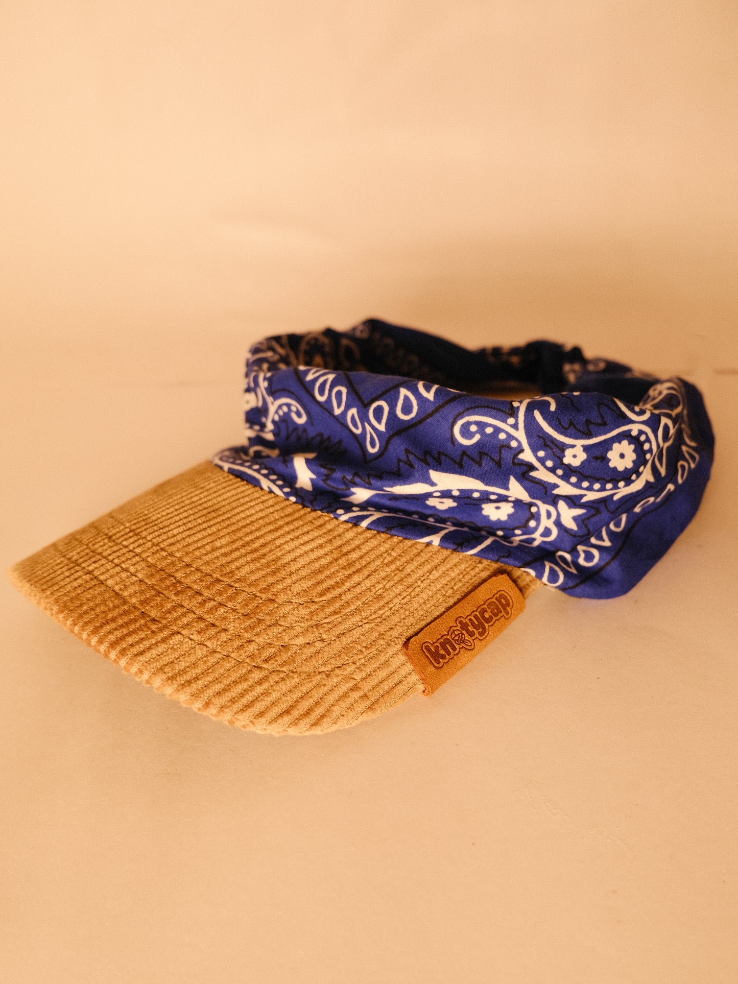 Kapri™ – Corduroy Brim × Deep Blue Printed Bandana (OG Drop)