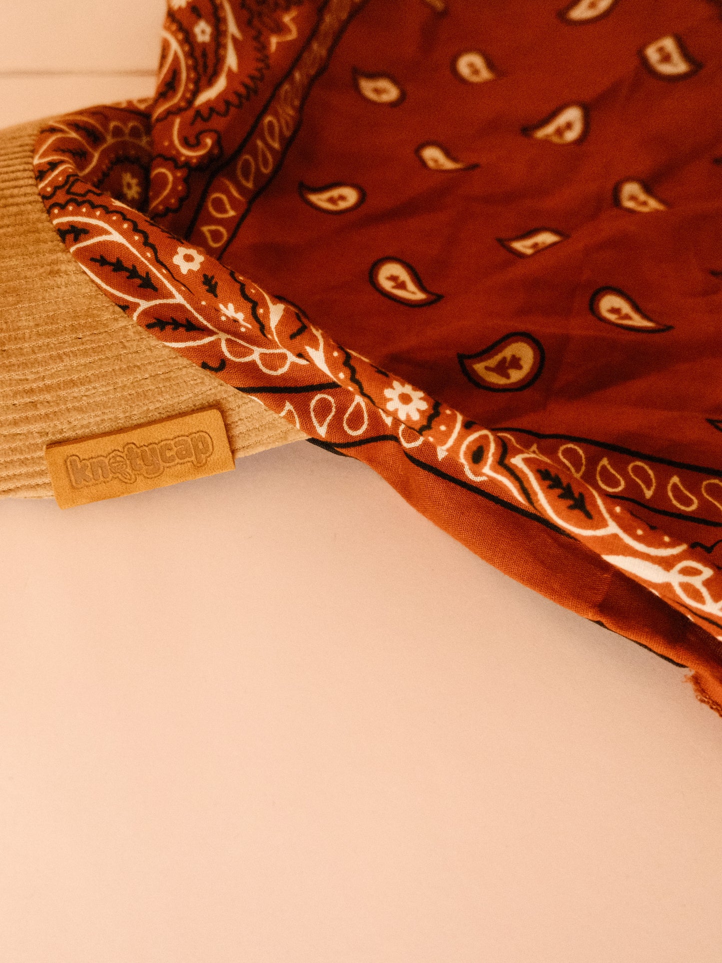 Kapri™ – Corduroy Brim × Brown Printed Bandana (OG Drop)