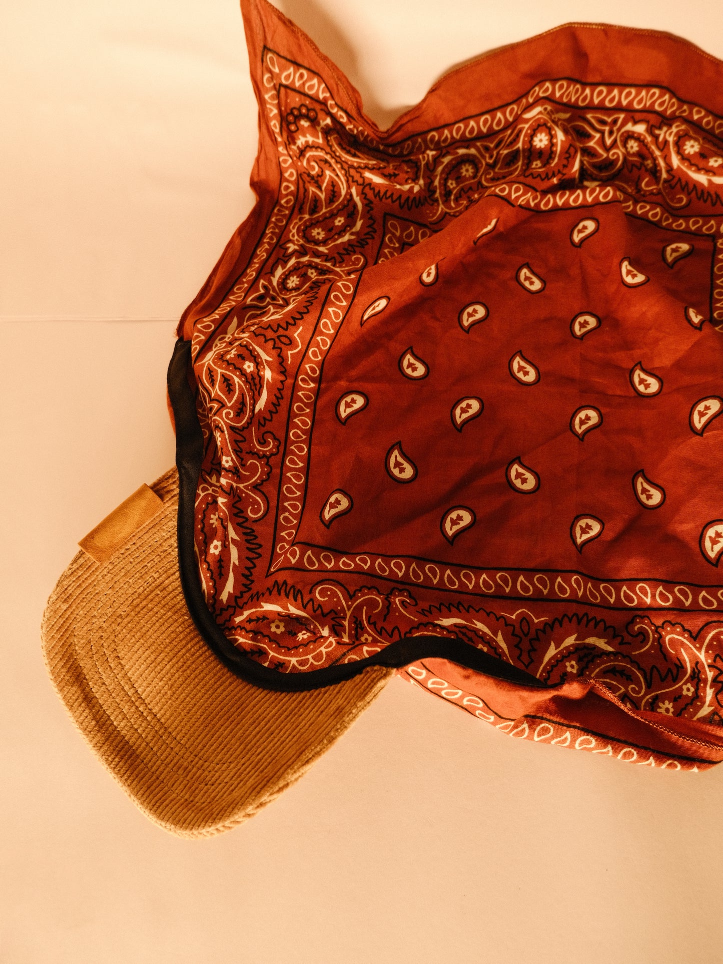 Kapri™ – Corduroy Brim × Brown Printed Bandana (OG Drop)
