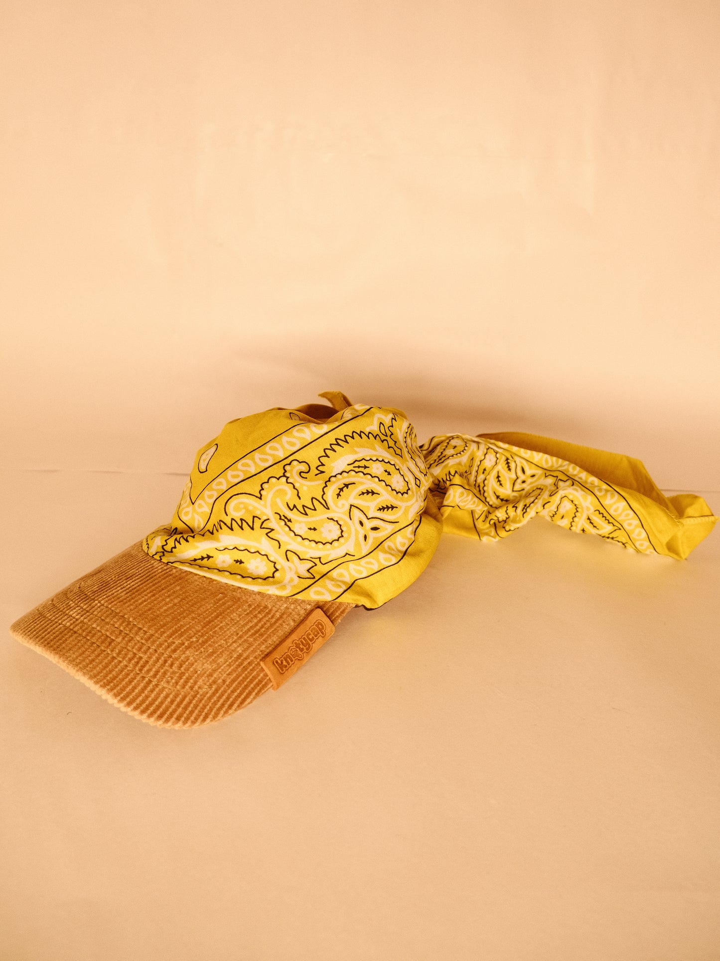 Kapri™ – Corduroy Brim × Yellow Printed Bandana (OG Drop)