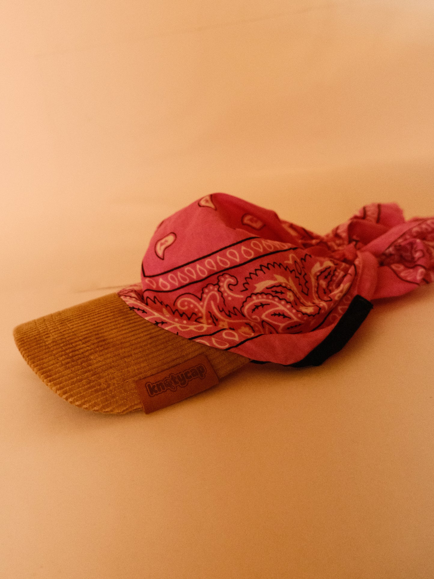 Kapri™ –  Corduroy Brim × Pink Printed Bandana (OG Drop)