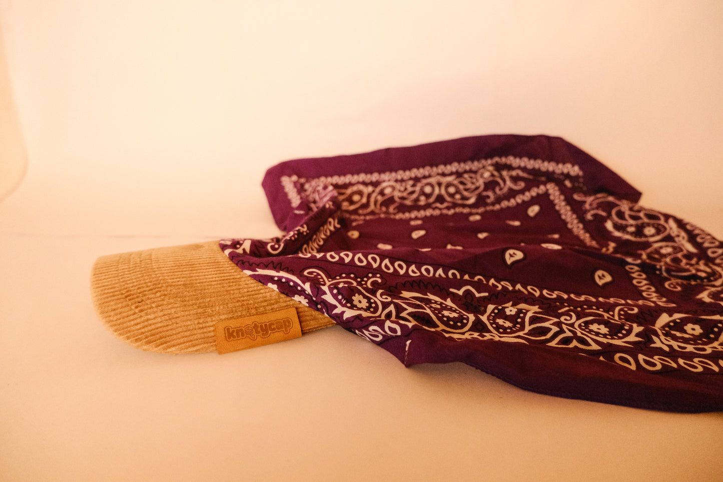 Kapri™ – Corduroy Brim × Violet Printed Bandana (OG Drop)
