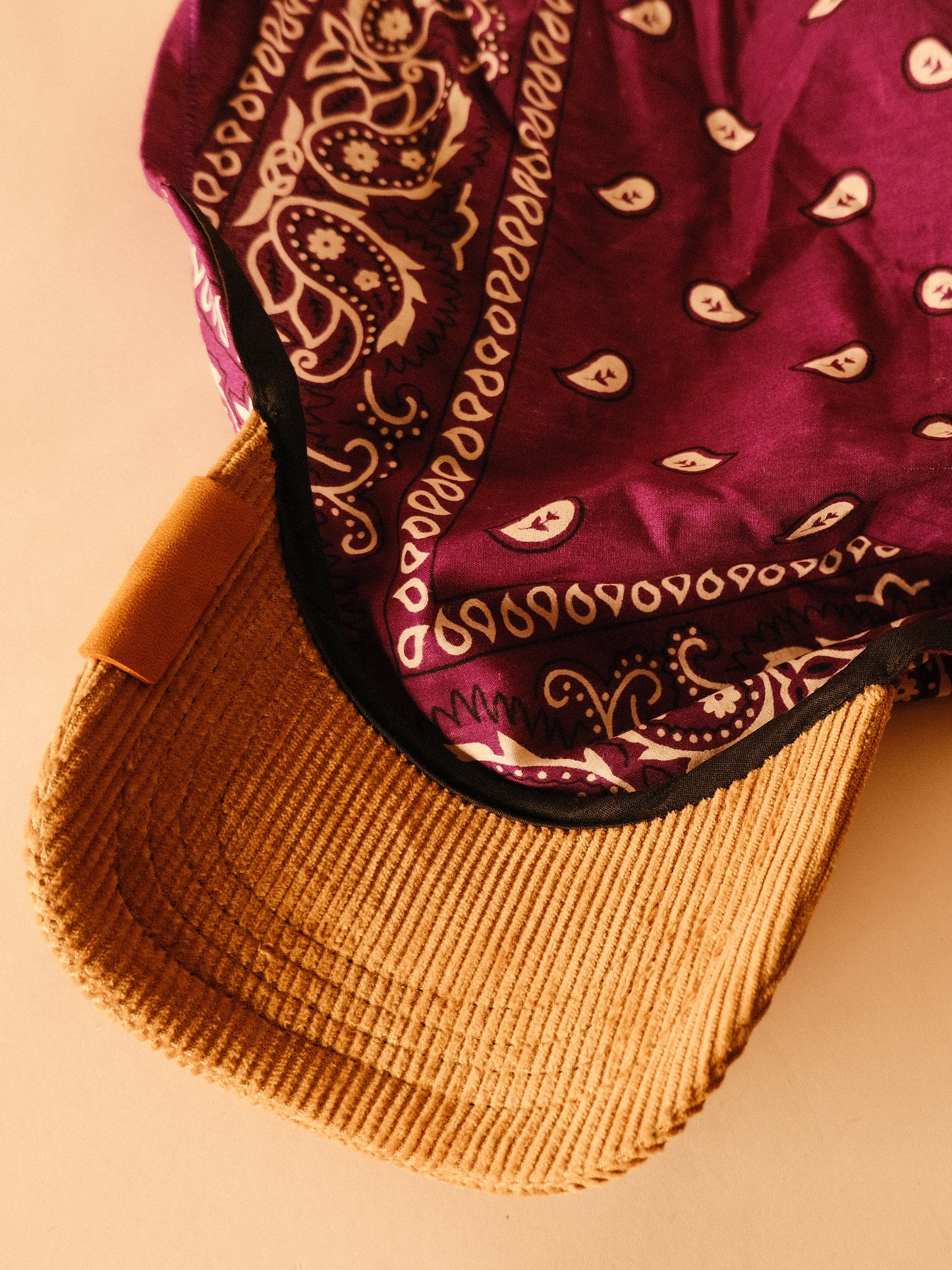 Kapri™ – Corduroy Brim × Violet Printed Bandana (OG Drop)