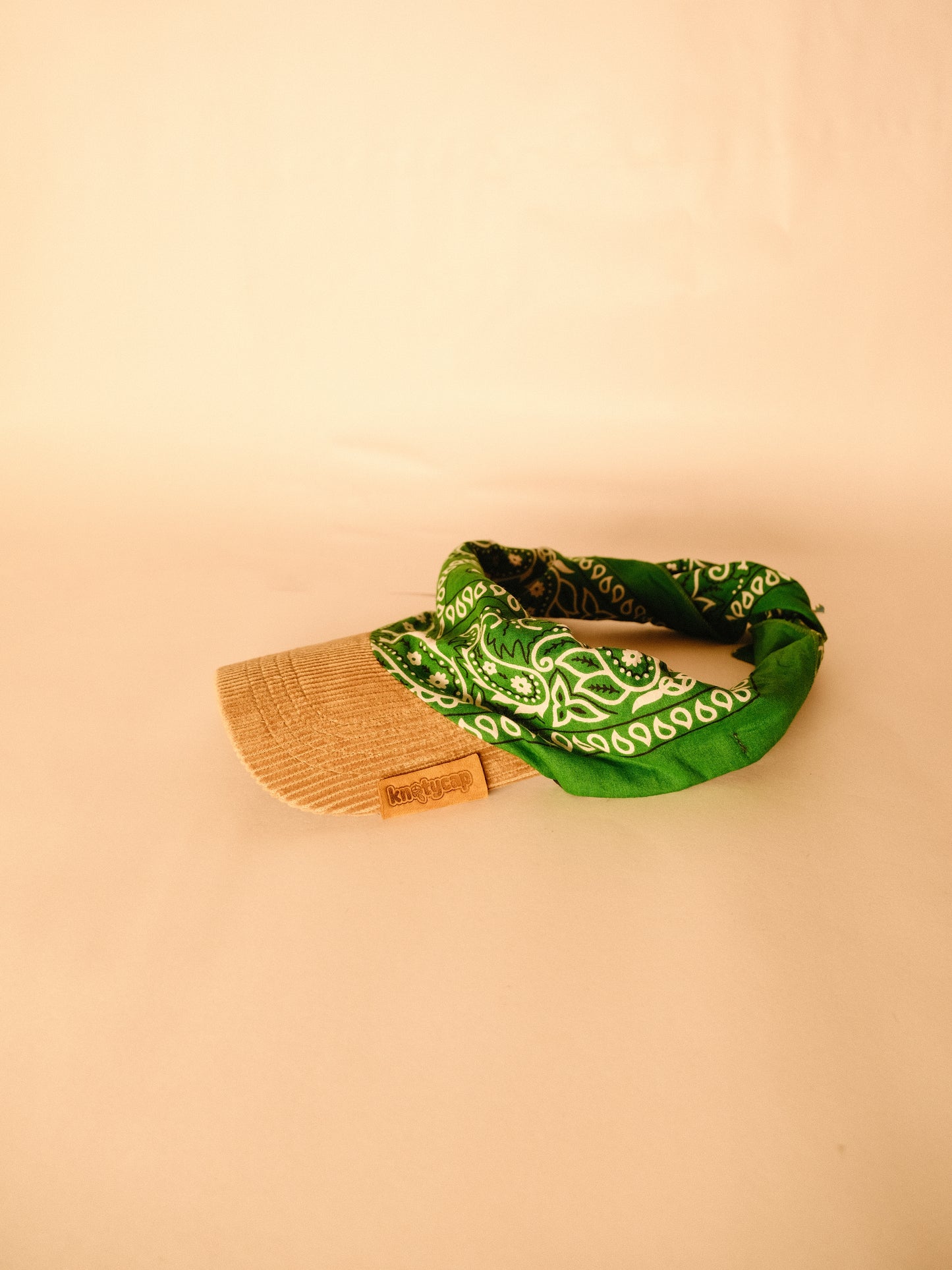Kapri™ – Corduroy Brim × Green Printed Bandana (OG Drop)