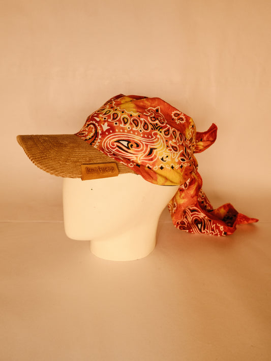 Kapri™ – Corduroy Brim × Amber Printed Bandana (OG Drop)