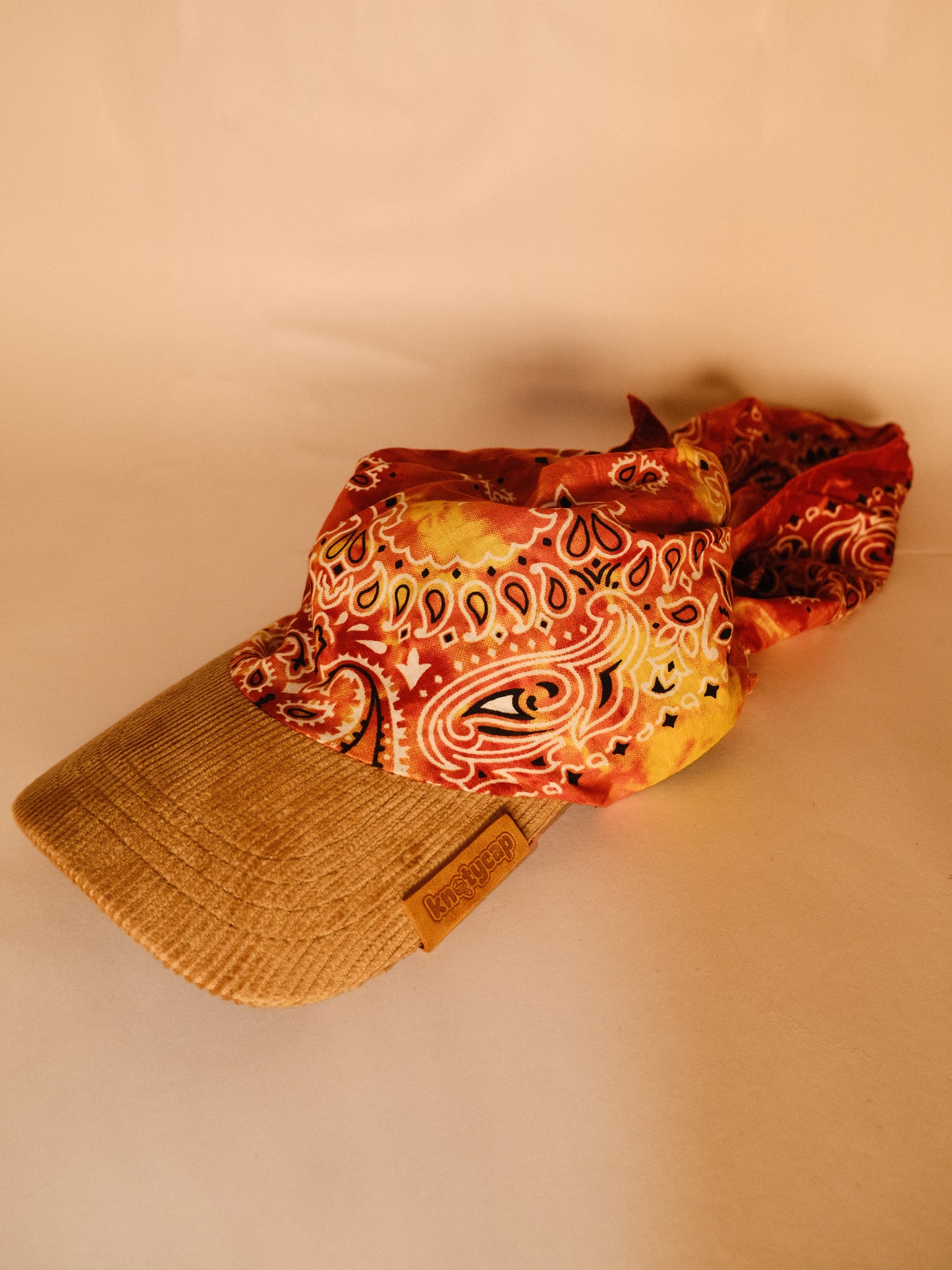 Kapri™ – Corduroy Brim × Amber Printed Bandana (OG Drop)