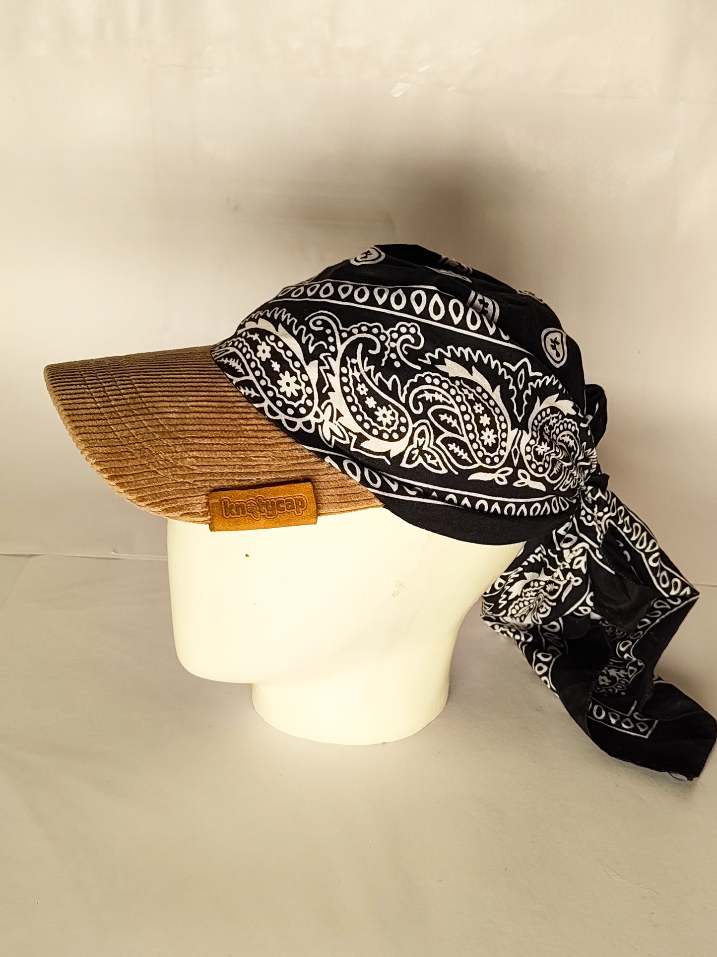 Kapri™ – Corduroy Brim × Black Printed Bandana (OG Drop)