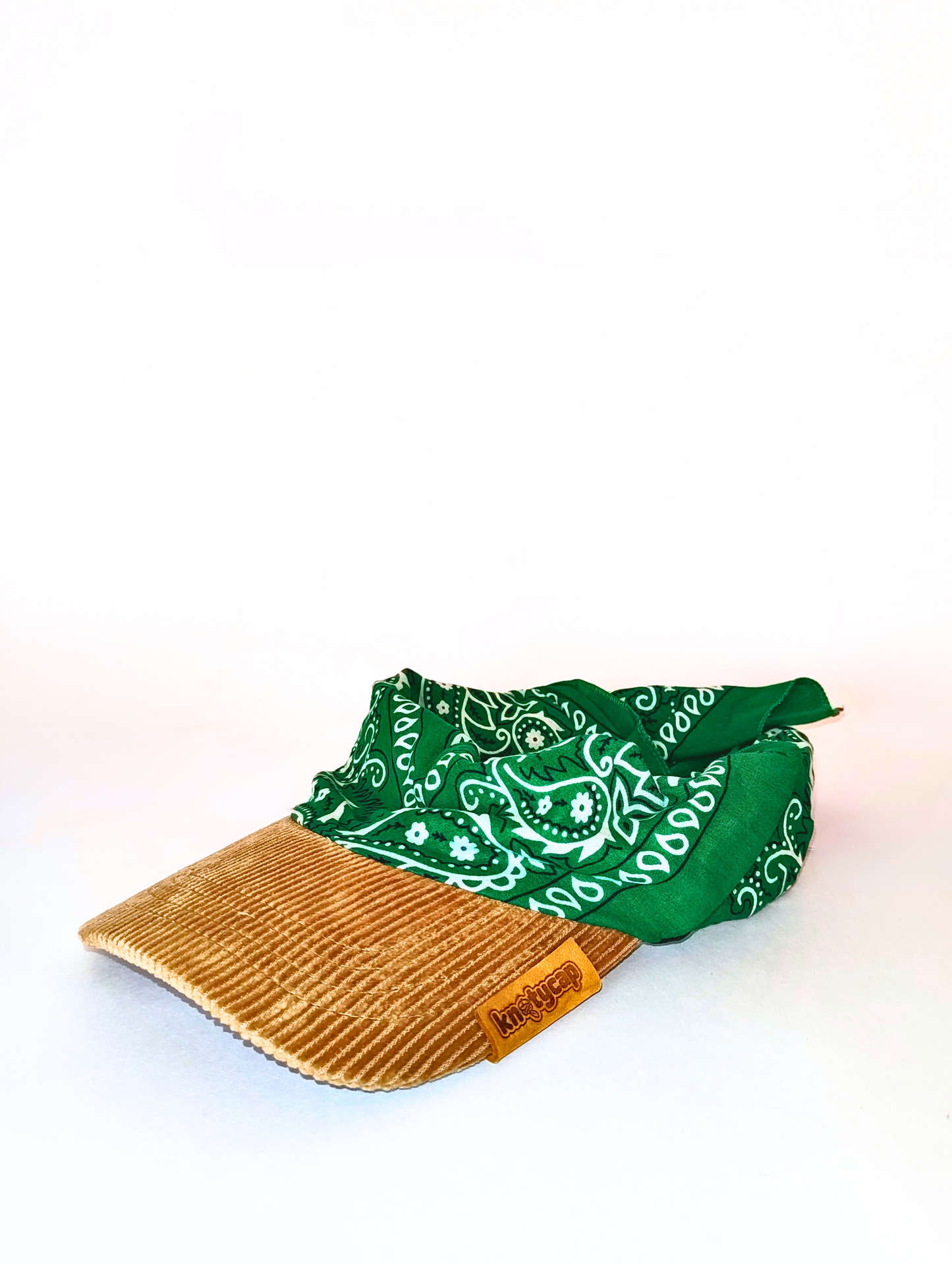 Kapri™ – Corduroy Brim × Green Printed Bandana (OG Drop)